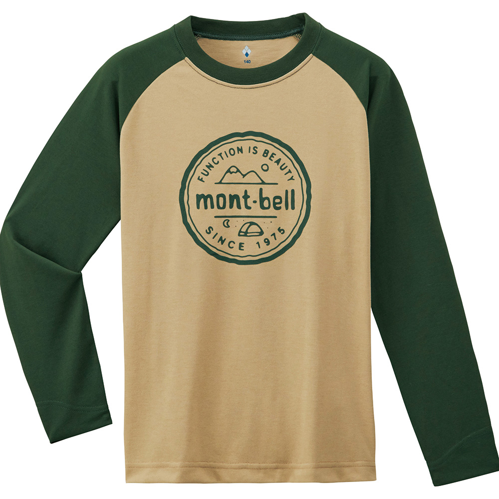 Wickron Raglan Long Sleeve T Kid S Yama To Tent 130 160 Clothing Online Shop Montbell